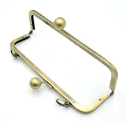 20cm High Quality Screw Metal Purse Frame Big Ball Clasp Chain Hook Bag DIY Parts Handmade Craft Bag Replacment Accessories