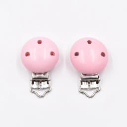 10PCs Baby Teether Clip Pacifier Chain Wood Blanks Pacifier Baby Teething Bracelet Bead Clip Diy Wooden Clips Accessories