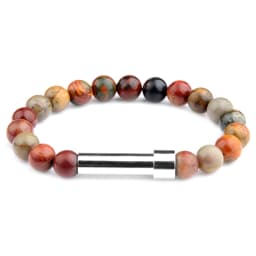 Natural Stone Couples Bracelet Secret Message Tube Notes Can Be Placed Friendship Bracelets For Women Men Charming Jewelry