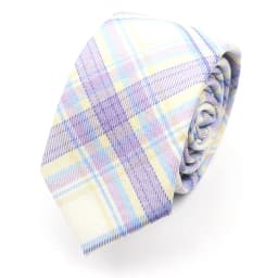 Men's Check Stripe 6cm Tie 100% Cotton Neckties Gift For Man Plaid Series Wedding Party Gift Accessories Women's Anime Tie