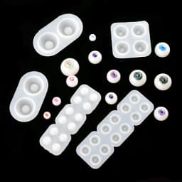 DIY Crystal Eye Silicone Mold For Doll Round Eye Mold For Resin Jewelry Making Mould