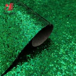 A4 Sequin Chunky Glitter Vinyl PU Faux Leather Sewing Fabric Shiny Iridescent Bow Craft DIY Earring Handmade Patchwork Material