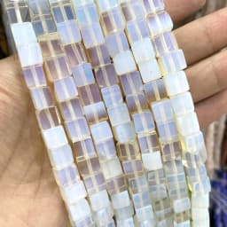 8*8mm Natural Square Agates Tiger Eye Turquoises Amazonite Crystal Jades Stone Beads For Jewelry Making DIY Bracelet Necklace