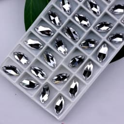 All Size All Color Sew on Rhinestone Ab Glass Rhinestone 3223 Navette Sew on Stone Horse Eye Crystal For Wedding Dress Button