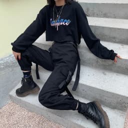 YBYR Big Pockets Cargo Pants Women Elastic High Waist Loose Streetwear Summer Pant Baggy Tactical Trouser Hip Hop Joggers Pants