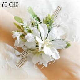 White Brooches Man Suit Shirt Collar Lapel Pin Brooch Pins Wedding Party Accessories Bridesmaid Bracelet Flowers Corsages Flower