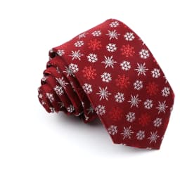 Christmas Ties For Men Red Green Blue Printed Festival Theme Party Gift Xmas Tree Santa Snowflake Slim Necktie For Man Accessori