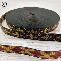 5 Yards 0.78 Inch 20MM Hundreds Styles Geometric Woven Jacquard Embroidered Ribbons DIY Apparel Wrapping Trim Sewing Accessories