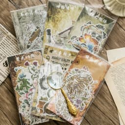 60pcs DIY Flowers Stickers Pack for Diary Album Planner Decoration Stationery School Supplies Pack of Diverse Floral Designs