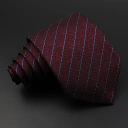 8cm New Fashion Stripe Men's Tie Classic Polyester Bright Necktie Business Meeting Formal Necktie Accessories Daily Wear Cravat