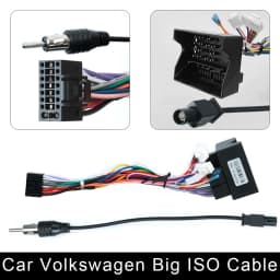 Car Audio MP5 Player ISO Cable Autoradio Radio Accessories for VW Hyundai Honda Toyota Nissan Mitsubish Ford Outlande Suzuki Kia
