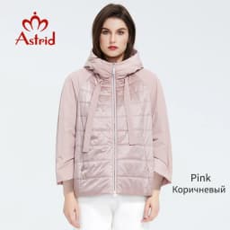 Astrid 2022 Spring coat women Outwear trend Jacket Short Parkas casual fashion female high quality Warm Thin Cotton ZM-8601