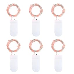 6Pcs LED String Light 1M 2M 3M Battery Operated LED Fairy Garland Lights for Wedding Christmas Festival Party Home Decoration