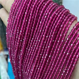 Faceted Natural 2 3 mm Stone Bead Zircon Rose Quartzs Amethysts Rubys Agates Seed Beads for Jewelry Making Beadwork DIY Supplies
