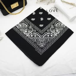 Skull Bandana Square Scarf 100% Cotton Square Handkerchief Hip Hop Sport Paisley Bicycle Head Scarf Woman Scarves For Neck