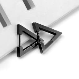 Fashion Personality Geometric Triangle Square Star Heart U Shape Hoop Earrings Men Women Stainless Steel Punk Piercing Jewelry