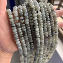 High Quality Natural Stone Bead Rondelle Shape Loose Spacer Abacus Quartz Beads For Handmade Jewelry Bracelet Necklace DIY