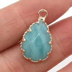 Natural Stone Faceted Amethysts Pendants Water drop shape Charms for Jewelry Making Diy earring necklace accessories Size14x23mm