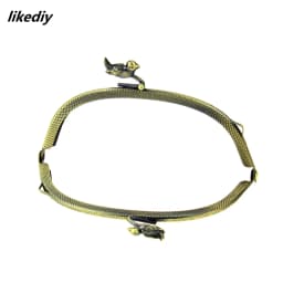 10 Pcs/Lot  Arc Or Semicircle Or Square Bird Bead Antique Bronze Metal Purse Frame Kiss Clasp DIY Bag Accessory