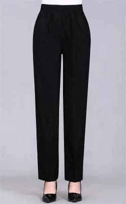Women's Trousers Spring Summer Stretch Waist Cotton Pants Middle And Old Lady Solid Casual Pants 5XL W1841