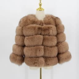 Pink Java QC1801 FREE SHIPPING real fox fur coat women winter thick fur jacket short fur coat wholesale genuine fox short sleeve