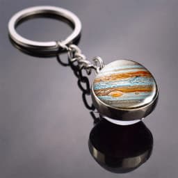 Helix Nebula Planet Keychain The Andromeda Galaxy Art Picture Glass Ball Pendent Keychain Star Keyring Astronomy Gift