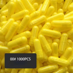 1000pcs Size 00# Empty Gelatin Capsule Empty Hard Gelatin Capsule Clear Kosher Gel Medicine Pills Vitamins Joined Vegan Capsules