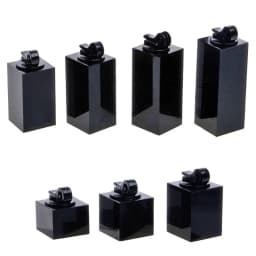 7Pcs Different Height Acrylic Round/Square Finger Ring Jewelry Display Stand Holder Photography Props Showcase Organizer Rack