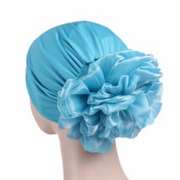 Big Flower Hijab Volumizing Scrunchie Muslim Inner Hijabs Islamic Under Scarf Cap