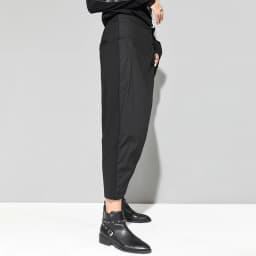 2025 Spring summer Black Patchwork Irregular Harem Pants Women Elastic high Waist Button Fashion Clothes Loose Casual Trousers