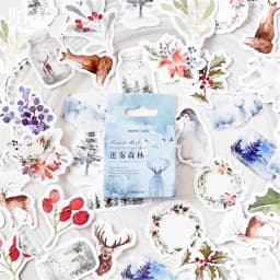 45 Pcs Moon Mini Paper Stickers Cute Creative for DIY Album Diary Scrapbooking Label Stationery School Supplies