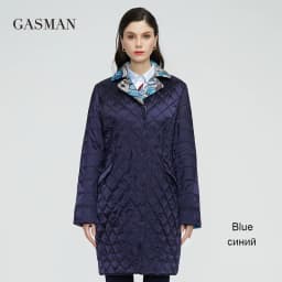 GASMAN women's spring jackets 2022 Warm Thin Cotton Jacket female Long Women autumn coat Windproof Floral Turtleneck parka 20122