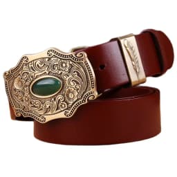 2020 new designer belt men high quality belts for men leaf flower 3.8 cm wide strap girdle full grain 100% genuine leather cow