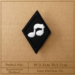 CAT Peace Embroidered Applique Patches Fabric Garment Apparel Clothing Accessories Embroidery Badges Star