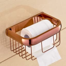 Rose Gold Double Towel Bars Bathroom Towel Ring Wall Mounted Bathroom Accessories Towel Rack Towel Ring Toilet Brush Soap Holder