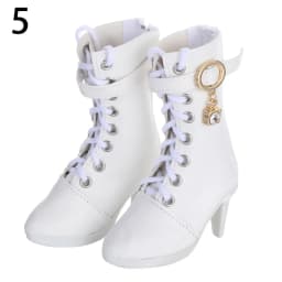 1Pair 7.8CM Mini PU Leather Boots Shoes for 1/3 BJD Doll Toy Accessories Handmade Cute Doll Shoes Child Toys Birthday Gifts