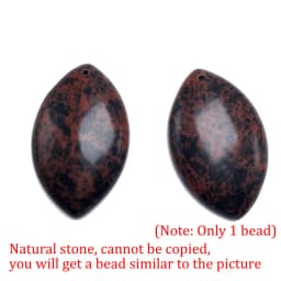 Natural Stone Purple Green Blue Black Striped Agates Beads Marquise Cabochons Stone Pendant 28x45mm For Jewelry Making