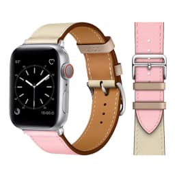 Leather strap For Apple watch band 44mm 45mm 49mm 41mm 40mm Accessorie wristband correa bracelet iWatch series 9 7 8 SE ultra 2