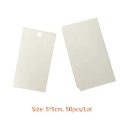 Kraft Paper Ear Stud Hang Tag Jewelry Display Card Necklace Kraft Paper Tag Ear Studs Bracelet Paper Hang Price Tag 50pcs/Lot