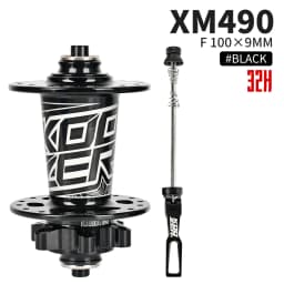 KOOZER XM490 Front Hub NBK 2 Bearing Cube Bushings 100x9MM 100x15MM 28/32/36 Holes Black Red