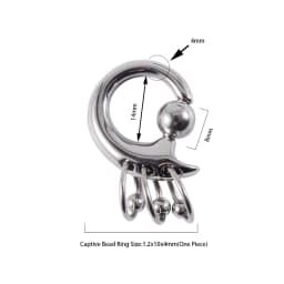1PC Surgical Steel Lobster Closer Bead Ring Ear Weights Large Gauge Stretched Lobe Earrings New Style Ear Expander Women Jewelry