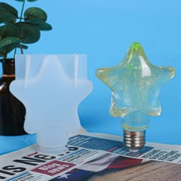 Resin Crystal Silicone Mold DIY Creative Night Light Bulb Mold Table Ornaments Silicone Mold For Resin Home Decoration Art Mould