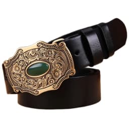 2020 new designer belt men high quality belts for men leaf flower 3.8 cm wide strap girdle full grain 100% genuine leather cow