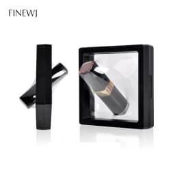 PE Film Jewelry Storage Box 3D Packaging Case Gemstone Free Stand Floating Frame Membrane Ring Earrings Necklace Display Holder