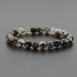 Chakra Quartz Crystal Agate Bracelet Men 8mm Natural Stone Lava Tiger Eye Black Onyx Healing Beaded Yoga Bangle Women Jewelry