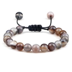 Men Energy Beads Bracelet Adjustable Natural Stone Agates Onyx Charm Bracelets Chakra Healing Women Yoga String Bangles Jewelry