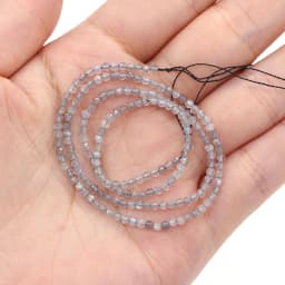 100% Natural Stone Beads Small Faceted Beads for Women Jewelry Making DIY Necklace Bracelet Accessories 2-3mm 15inch