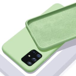 Case For Samsung Galaxy A50 A51 A70 A71 S20 S21 S10E S10 Plus Note 8 9 S9 S8 Coque Luxury Original Liquid Silicone Soft Cover