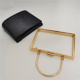 One Piece Box Frame Craft Accessories Boston Bag Material Bag DIY Bag Parts Metal Box Case Vintage Women Clutch Accessories