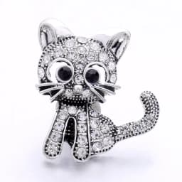 5pcs/lot New White Snap Jewelry 18mm Snap Buttons Animal Owl Butterfly Elephant Ginger Button Charm Women Fit Snap Bracelet